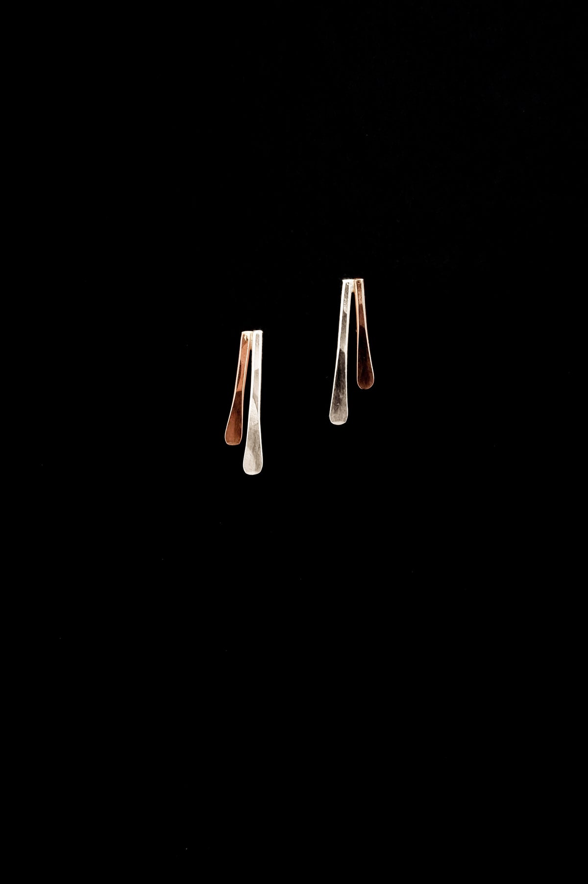 Double Sunburst Stud Earrings, Gold Fill, Rose Gold Fill, or Sterling Silver