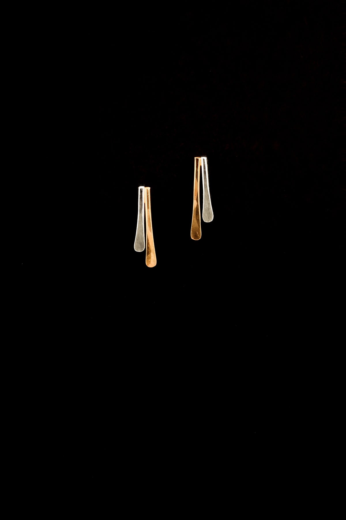 Double Sunburst Stud Earrings, Gold Fill, Rose Gold Fill, or Sterling Silver
