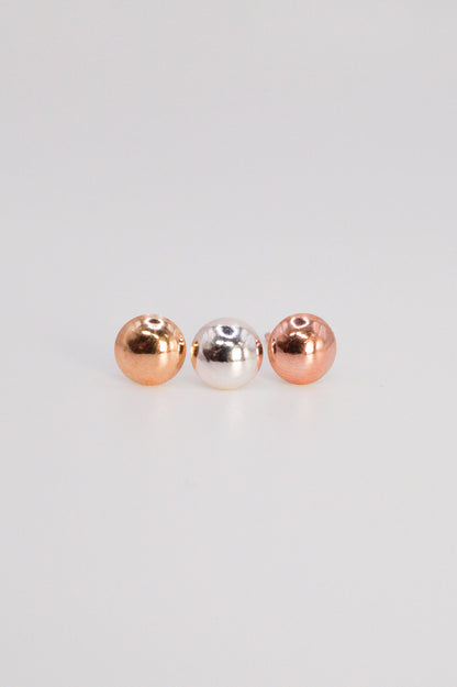 Dome Stud Earrings, Gold Fill, Rose Gold Fill or Sterling Silver