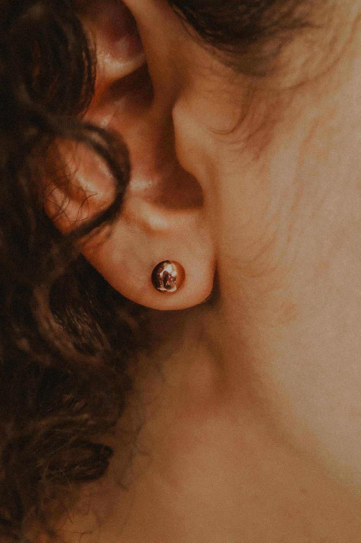 Dome Stud Earrings, Gold Fill, Rose Gold Fill or Sterling Silver