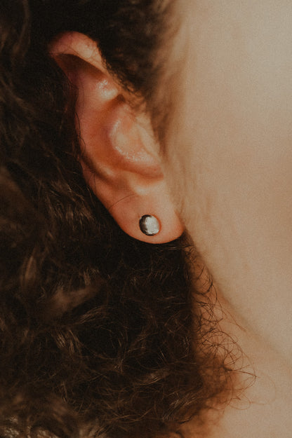 Dome Stud Earrings, Gold Fill, Rose Gold Fill or Sterling Silver