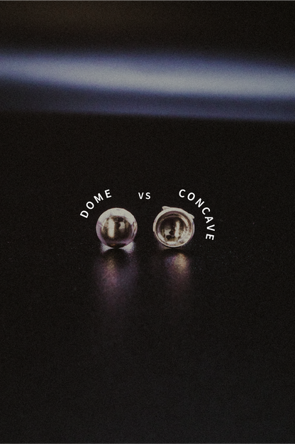 Dome Stud Earrings, Gold Fill, Rose Gold Fill or Sterling Silver