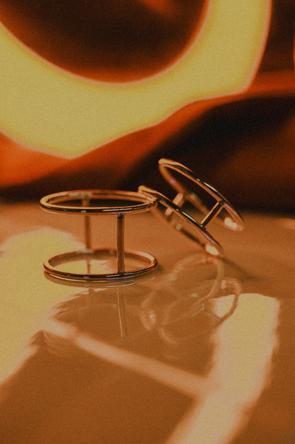 Large Cage Ring, Solid 14K Gold