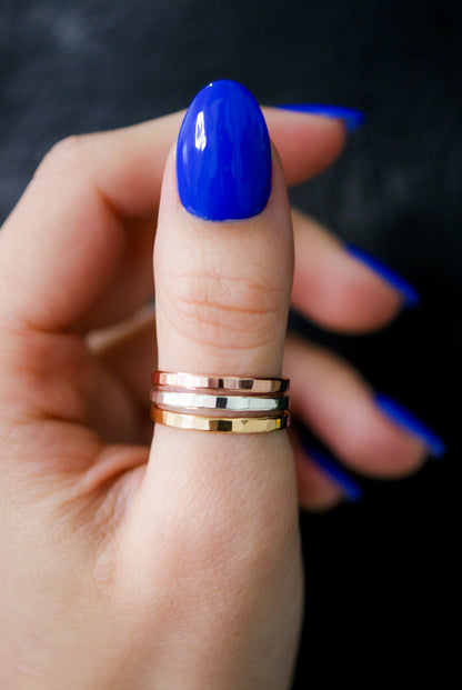 Extra Thick Ring, 14K Rose Gold Fill