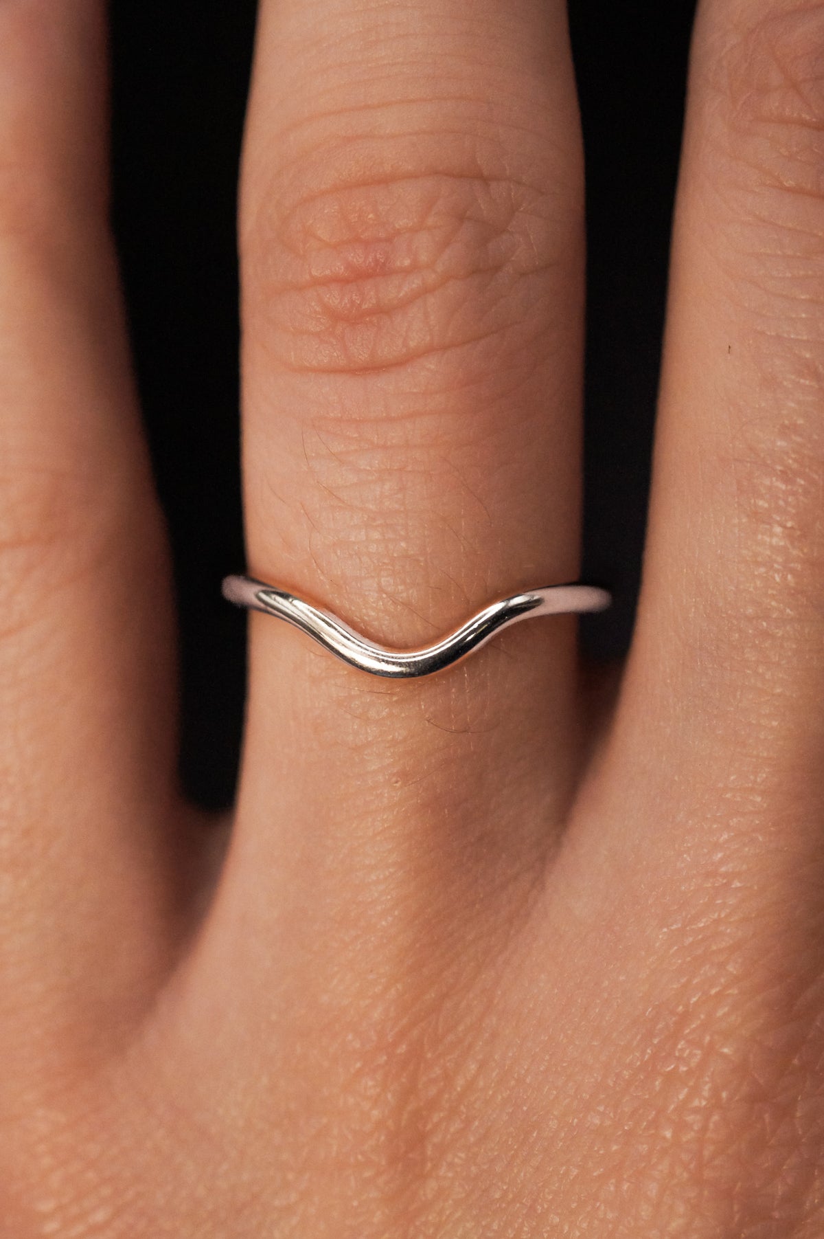 Teardrop Ring, Sterling Silver