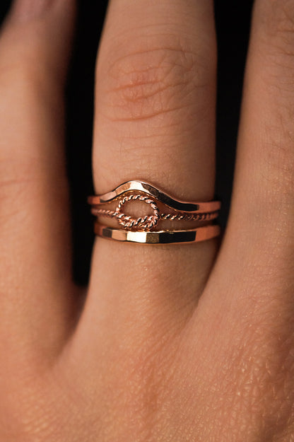 Teardrop Ring, 14K Rose Gold Fill