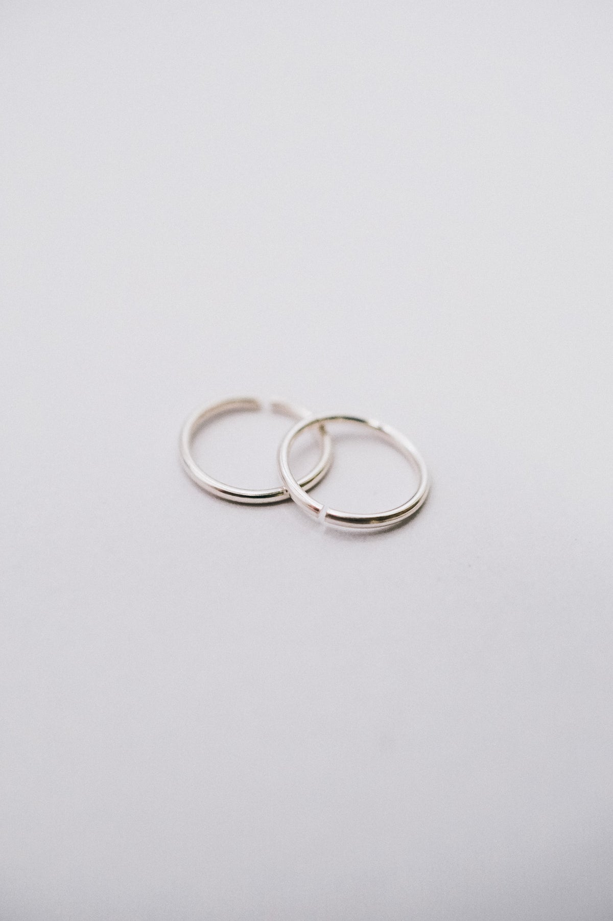 Huggie Hoop Earring in Sterling Silver