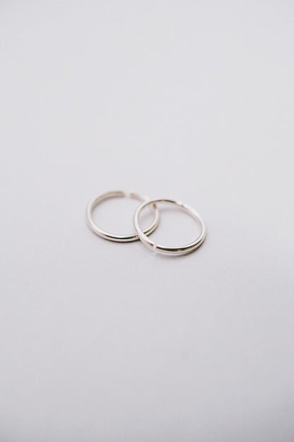 Huggie Hoop Earring in Sterling Silver