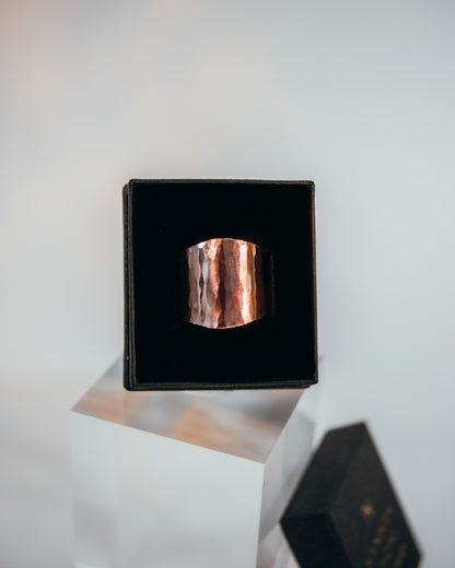 Small Shield Ring, 14K Rose Gold Fill