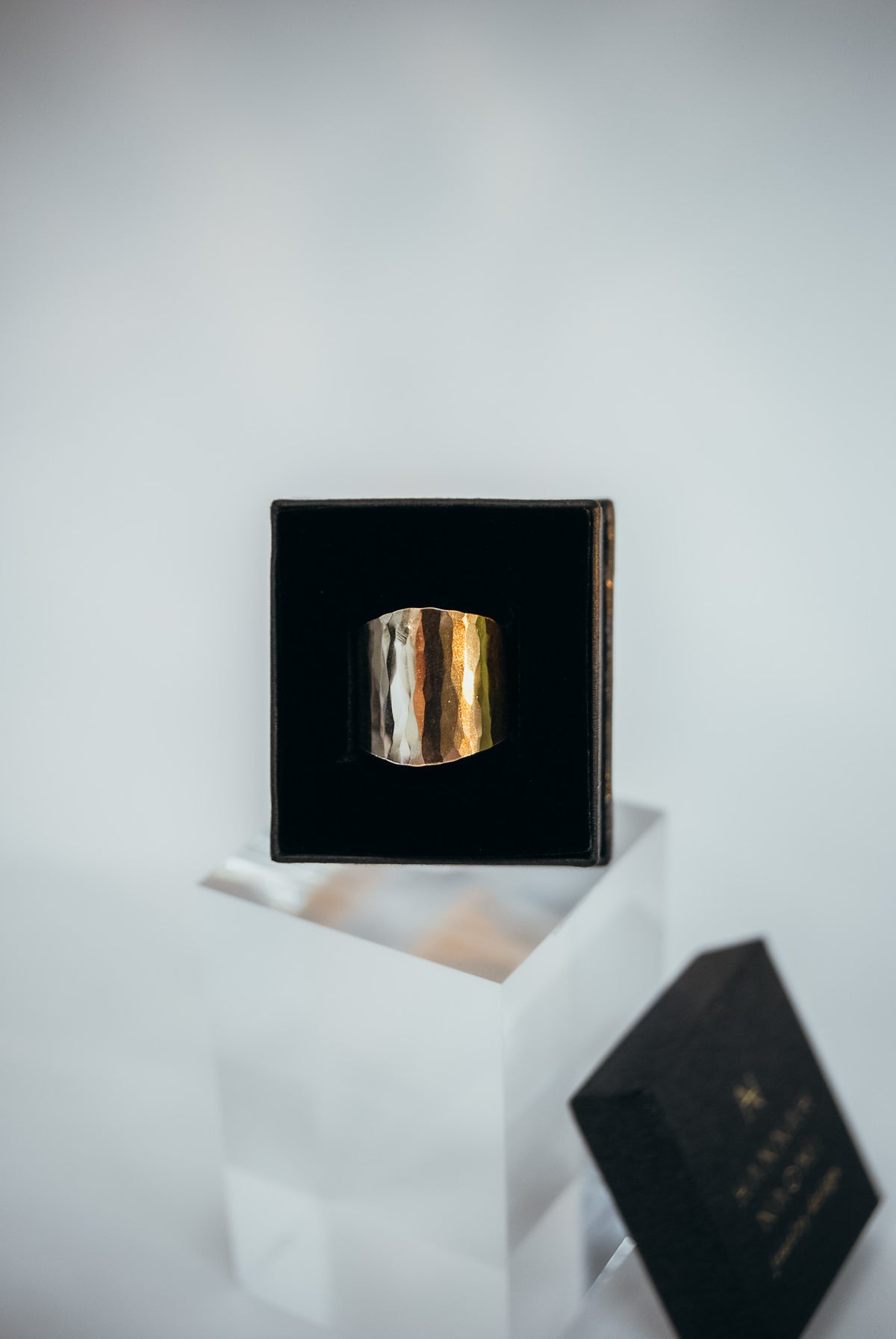 Small Shield Ring, 14K Gold Fill