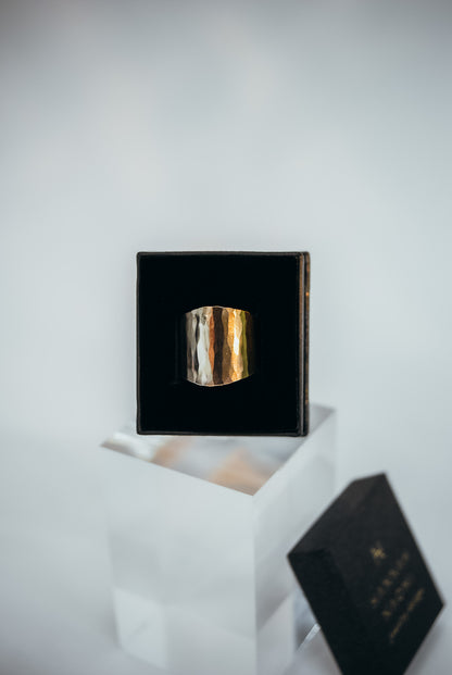 Small Shield Ring, 14K Gold Fill