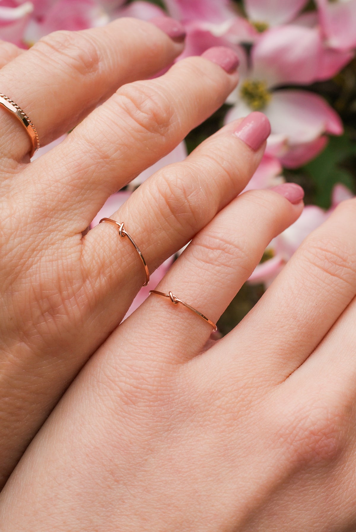 Closed Knot Ring, Solid 14K Gold