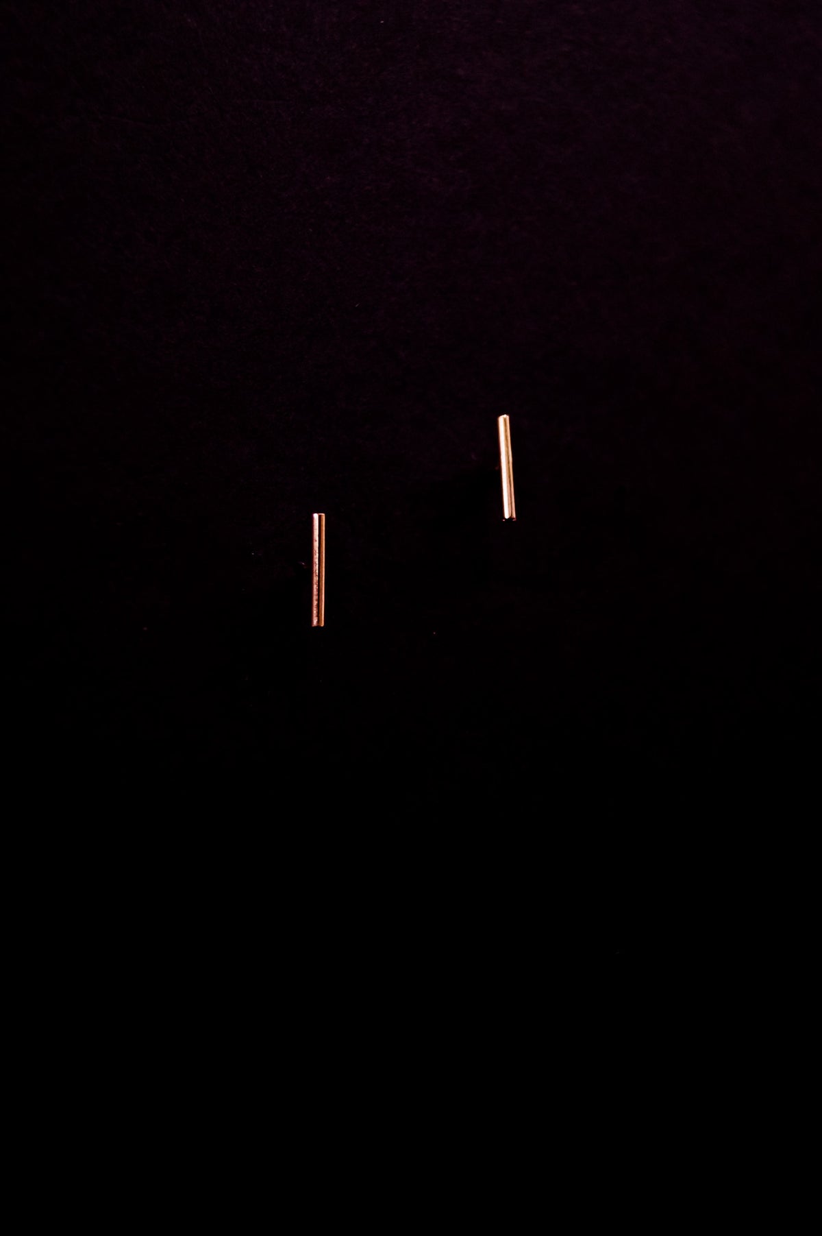 Mini Bar Stud Earrings, Gold Fill, Rose Gold Fill, or Sterling Silver