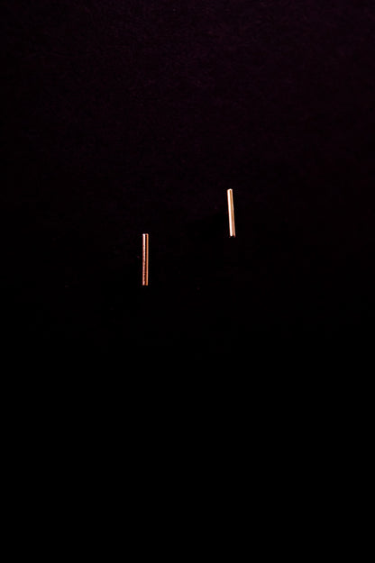 Mini Bar Stud Earrings, Gold Fill, Rose Gold Fill, or Sterling Silver