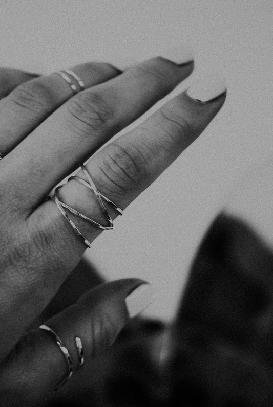 Large Wraparound Ring, Sterling Silver