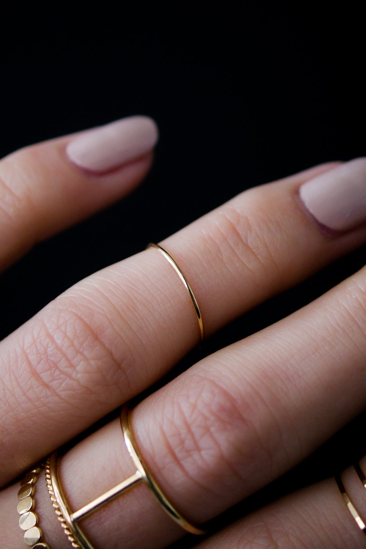Flight Of Ultra Thin Rings + Ring Sizer