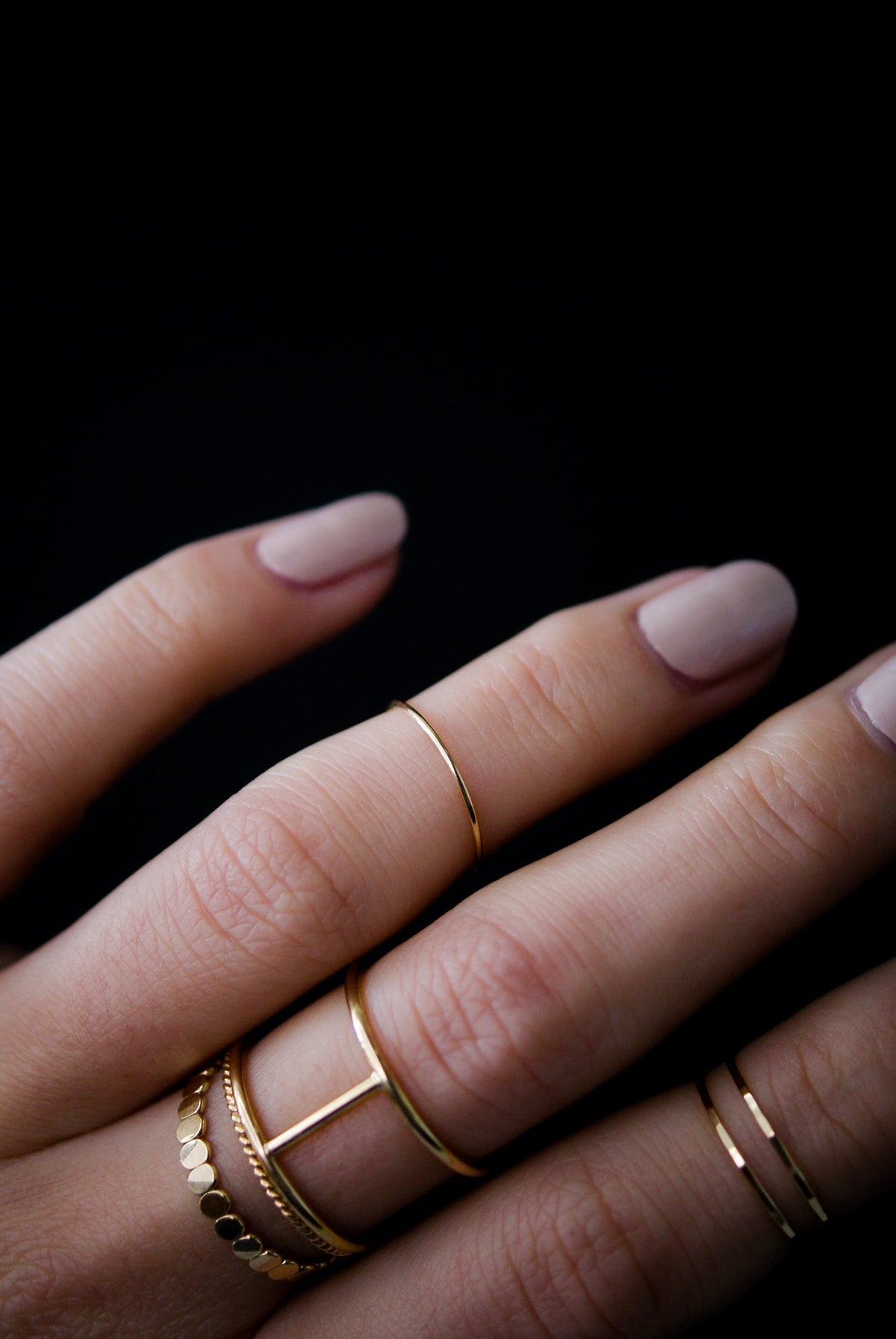 Ultra Thin Ring, Solid 14K Gold