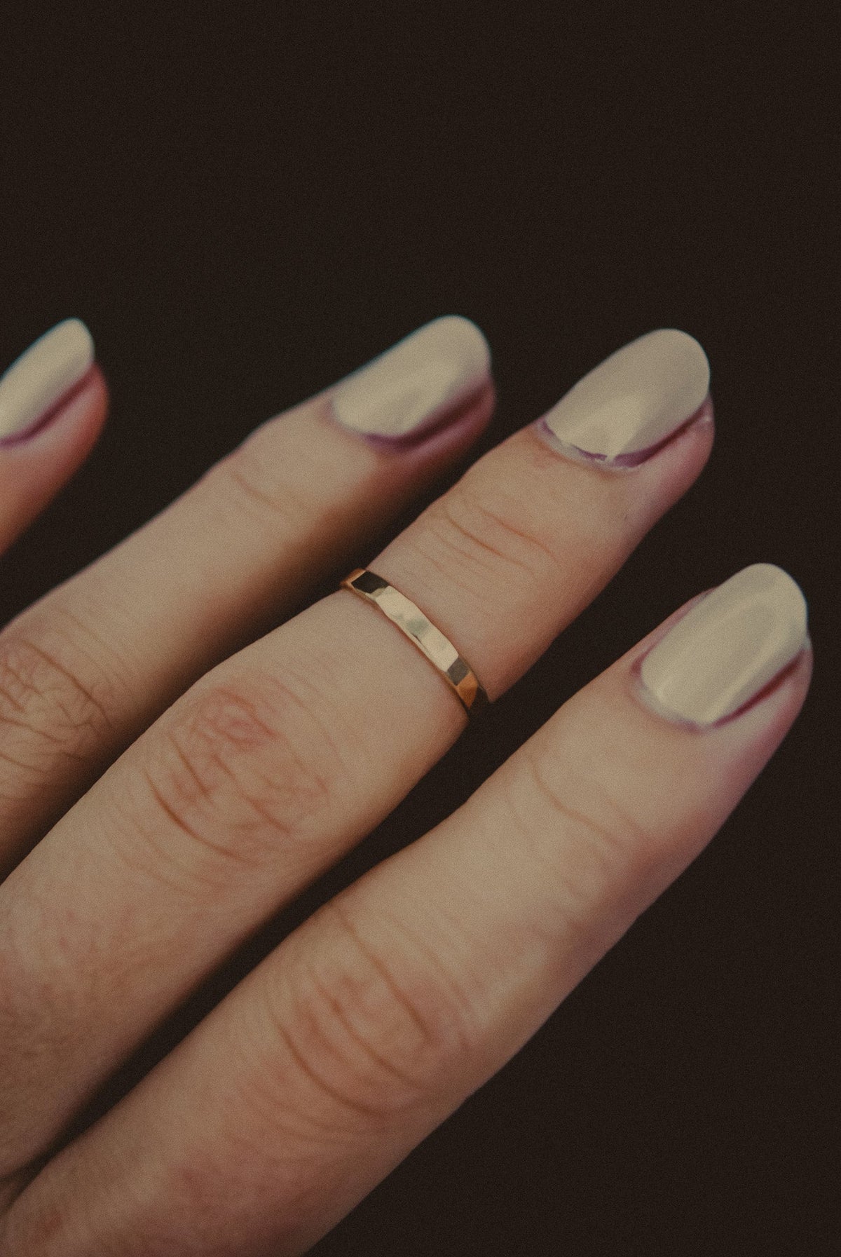 Basic Stacking Set Of 3 Rings, Solid 14K Gold or Rose Gold