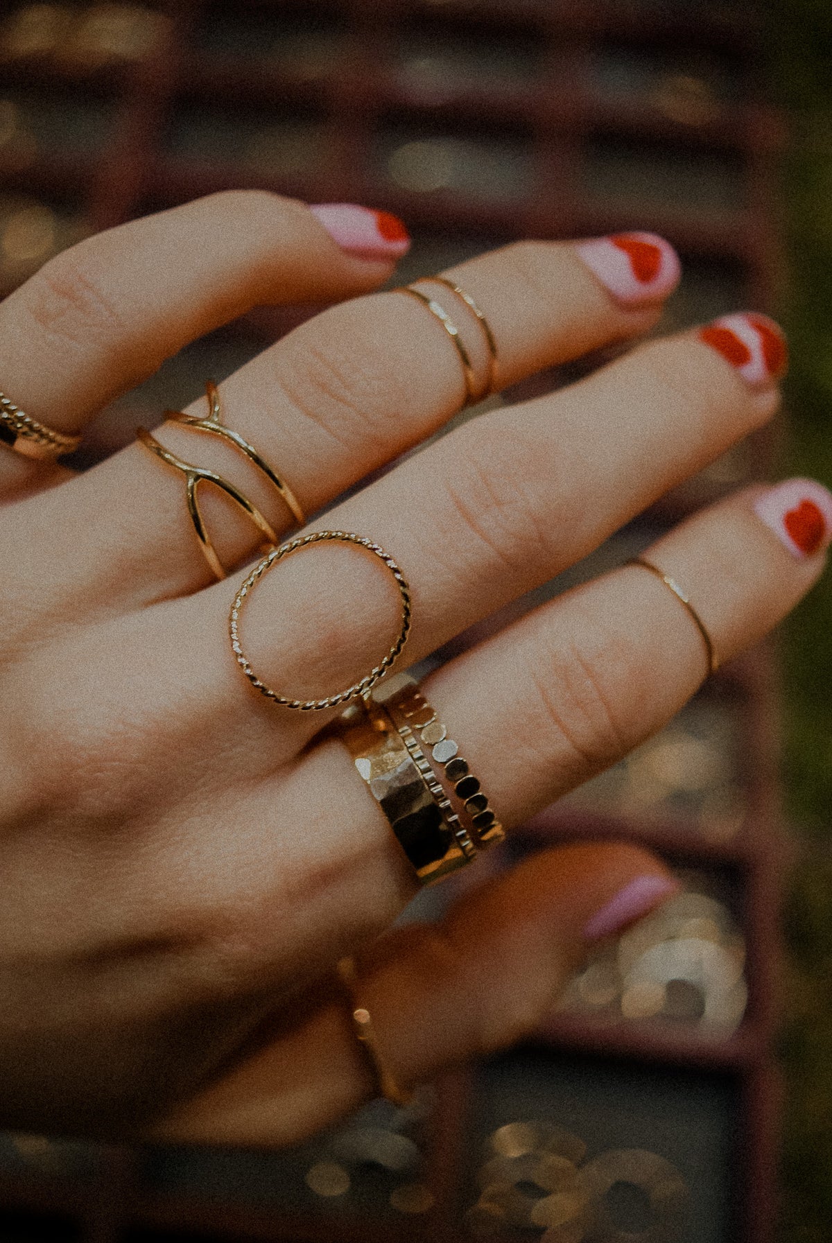 Twist Circle Ring, 14K Gold Fill