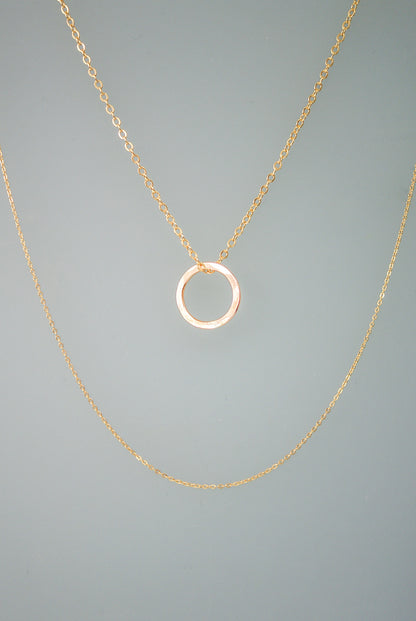 Mini Open Circle Pendant