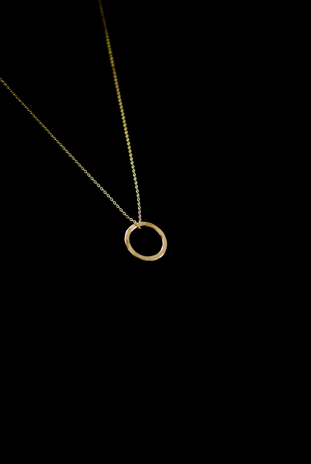 Mini Open Circle Pendant