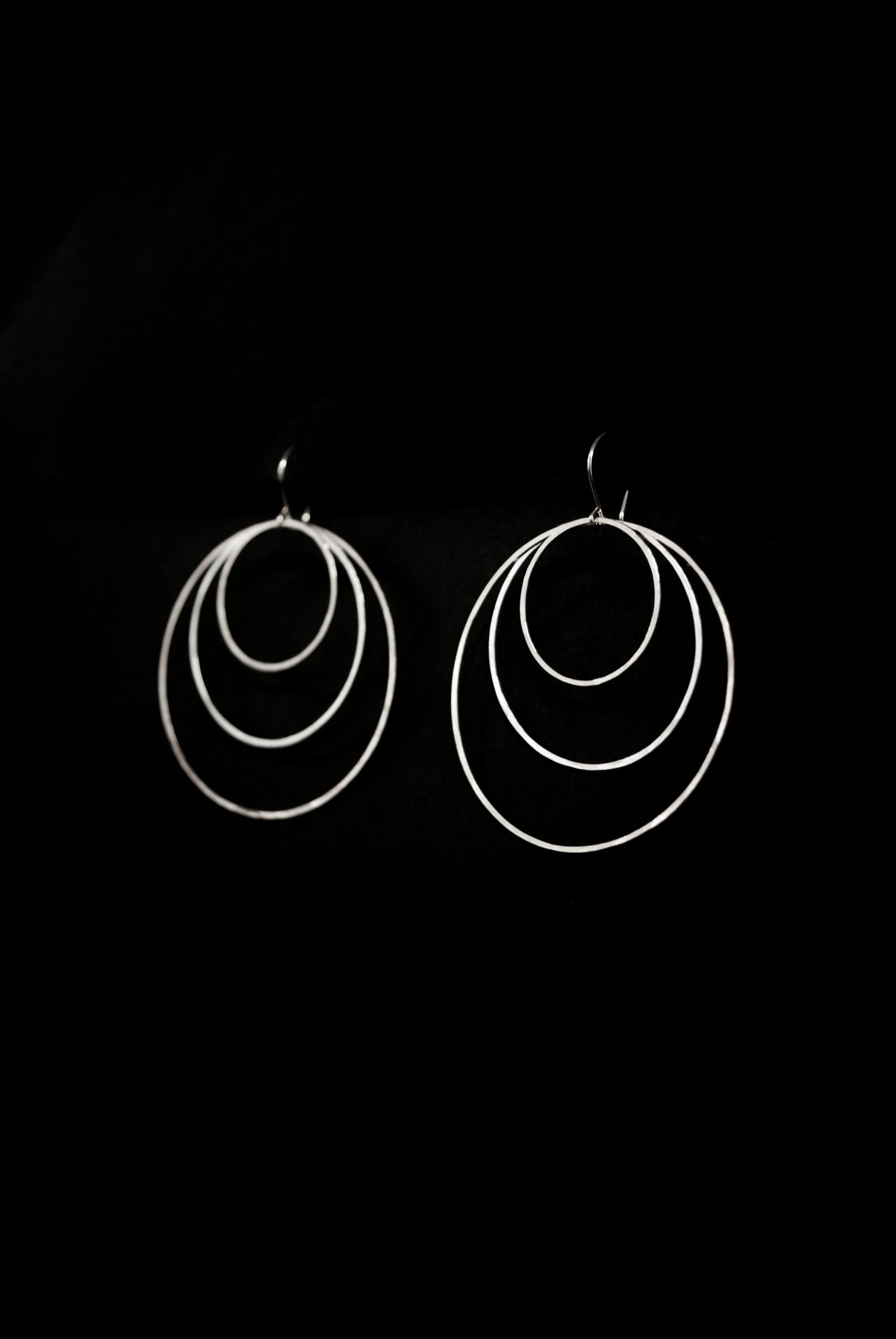 Triple Hoop Earrings, Gold Fill, Rose Gold Fill or Sterling Silver