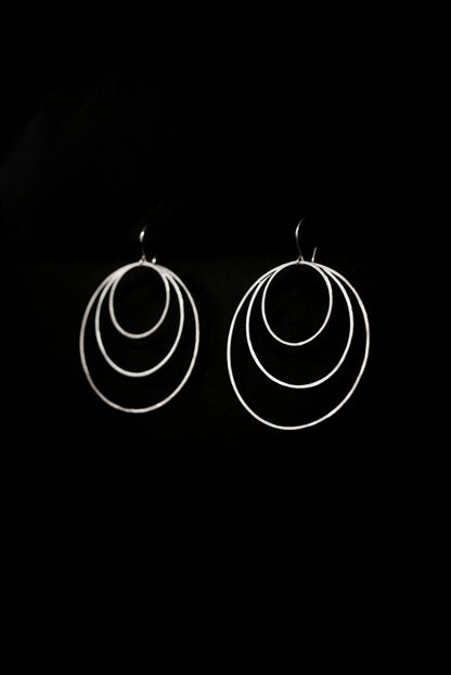 Triple Hoop Earrings, Gold Fill, Rose Gold Fill or Sterling Silver