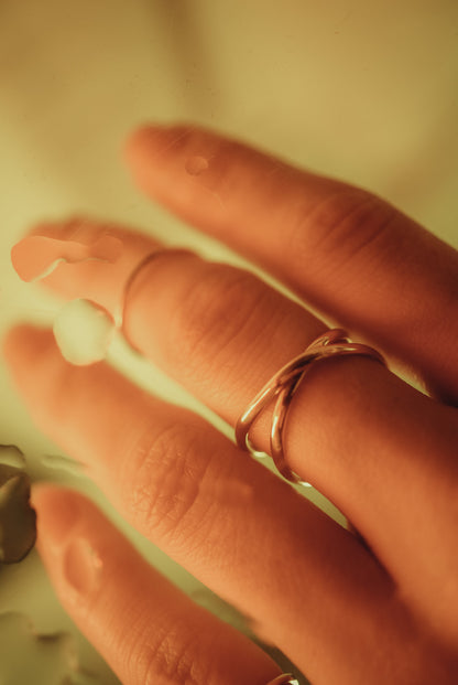 Infinity X-Ring, Sterling Silver