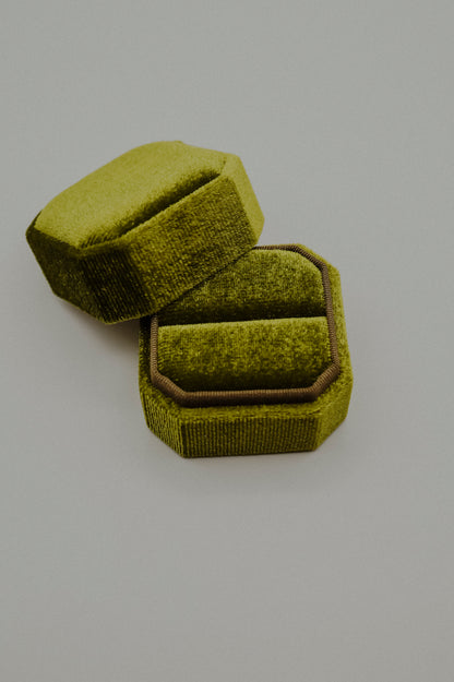 Octagon Velvet Ring Box