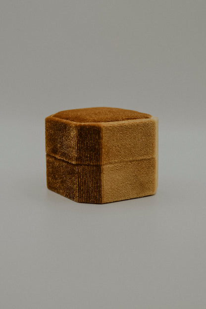 Octagon Velvet Ring Box