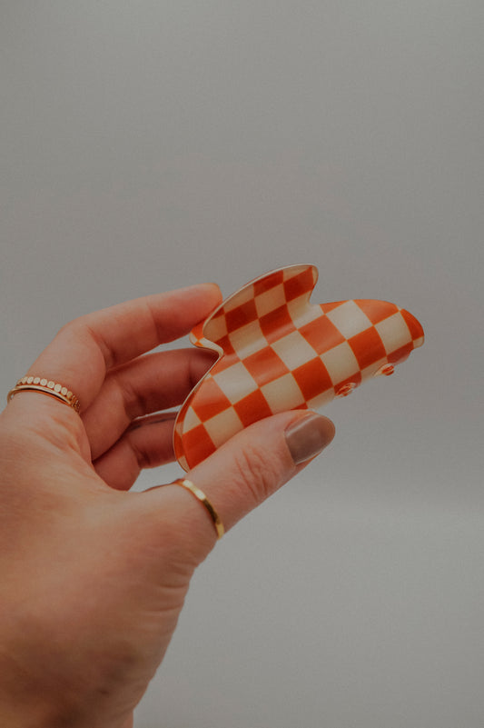 Checkered Hair Claws