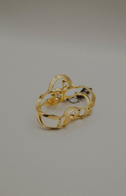 Small Organic Metal Hair Claw