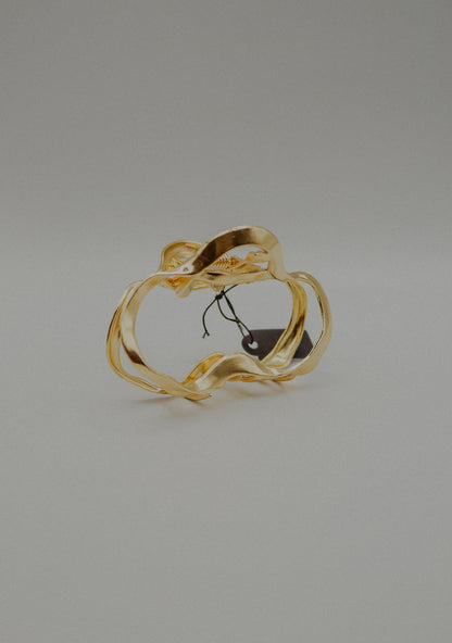 Small Organic Metal Hair Claw