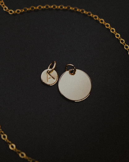 Smooth Medallion Charm