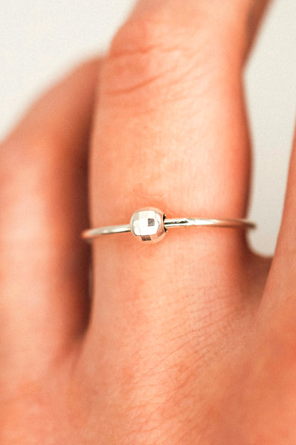 Disco Spinner Ring, Sterling Silver