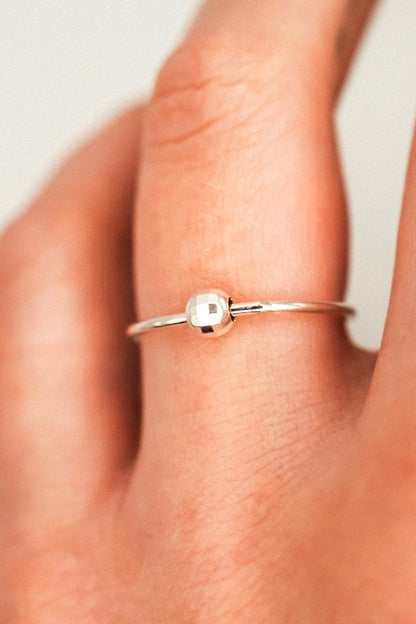 Disco Spinner Ring, Sterling Silver