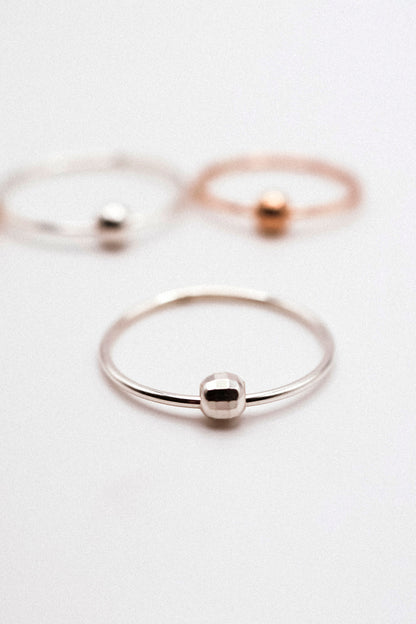 Disco Spinner Ring, Sterling Silver