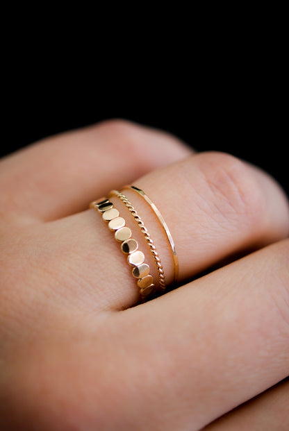 Twist Ring, 14K Gold Fill
