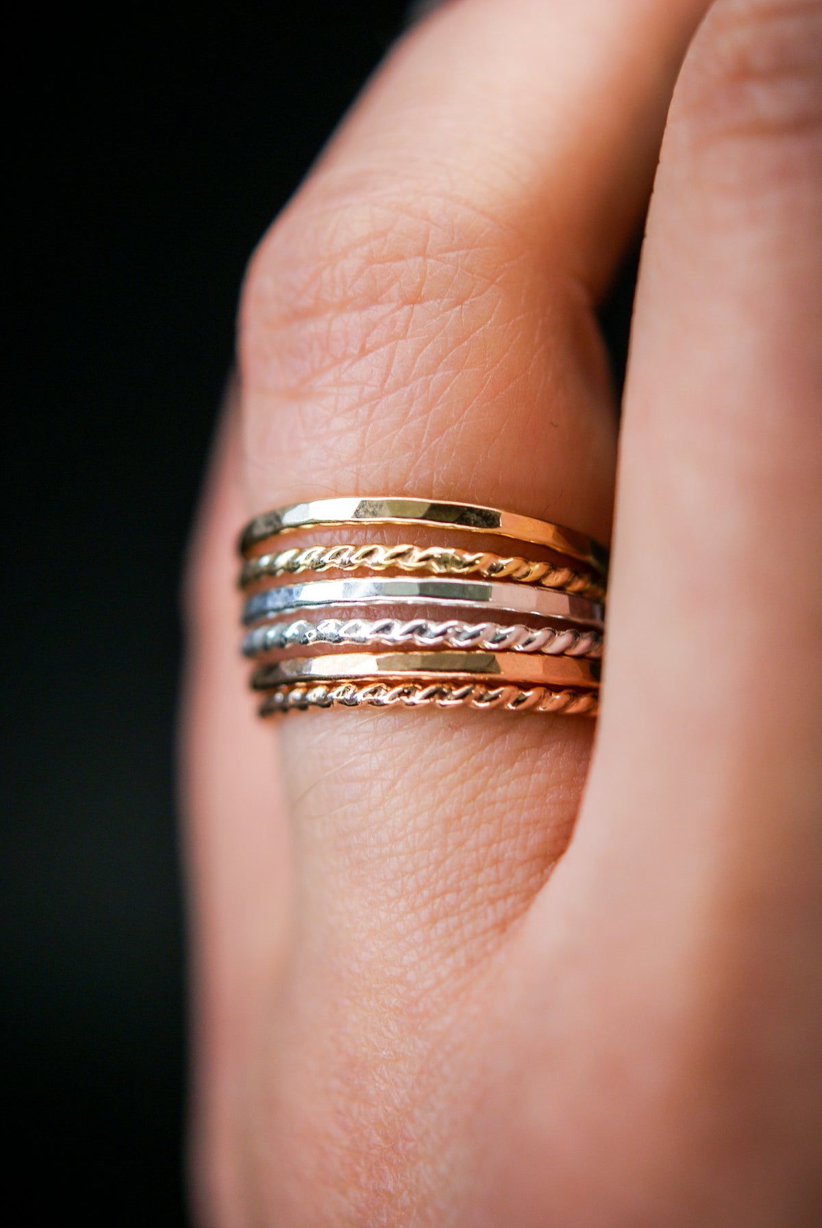Thick Ring, 14K Rose Gold Fill