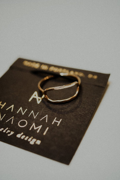 Stadium Ring, 14K Rose Gold Fill