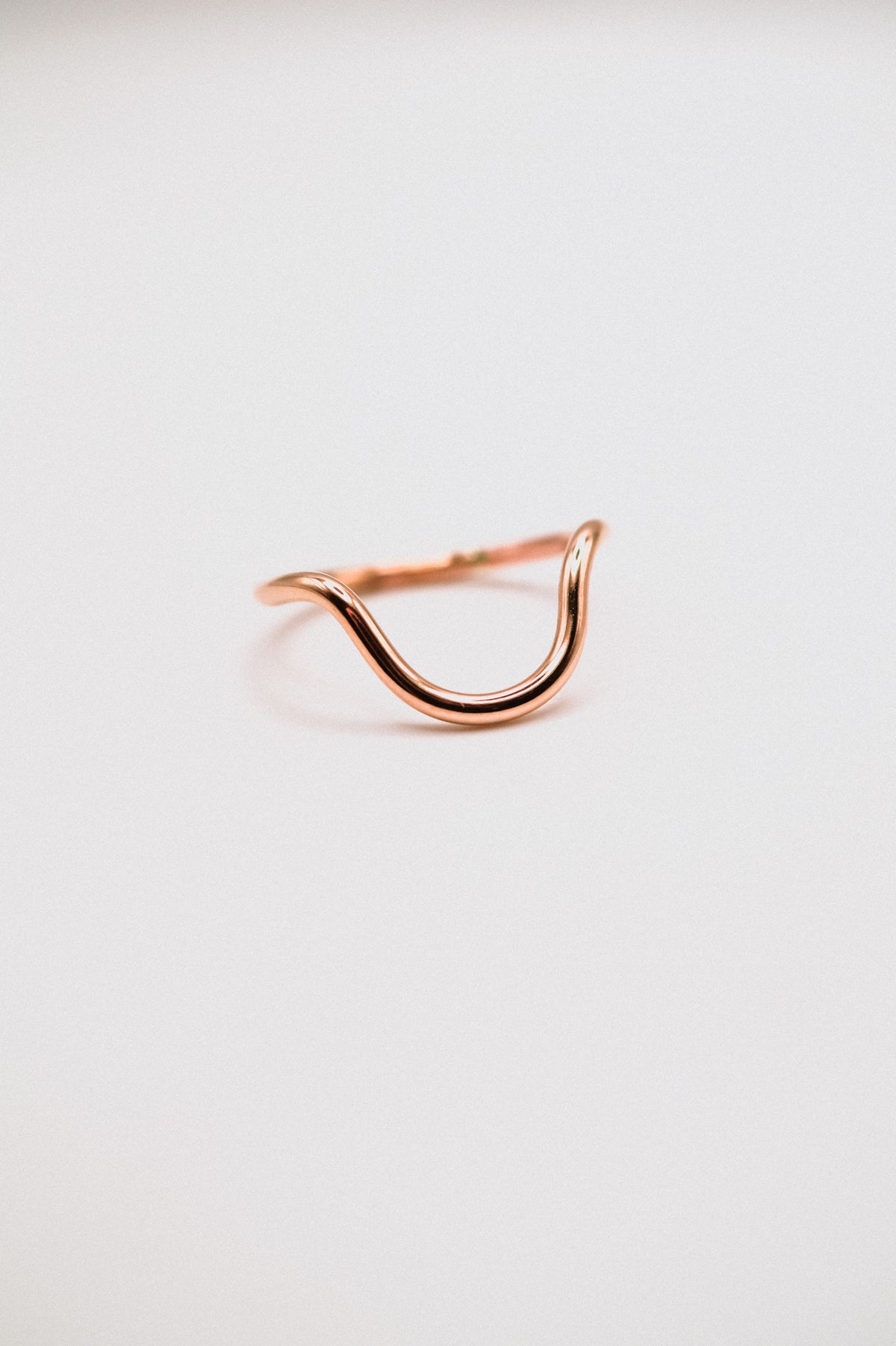 Arc Ring, Solid 14K Rose Gold