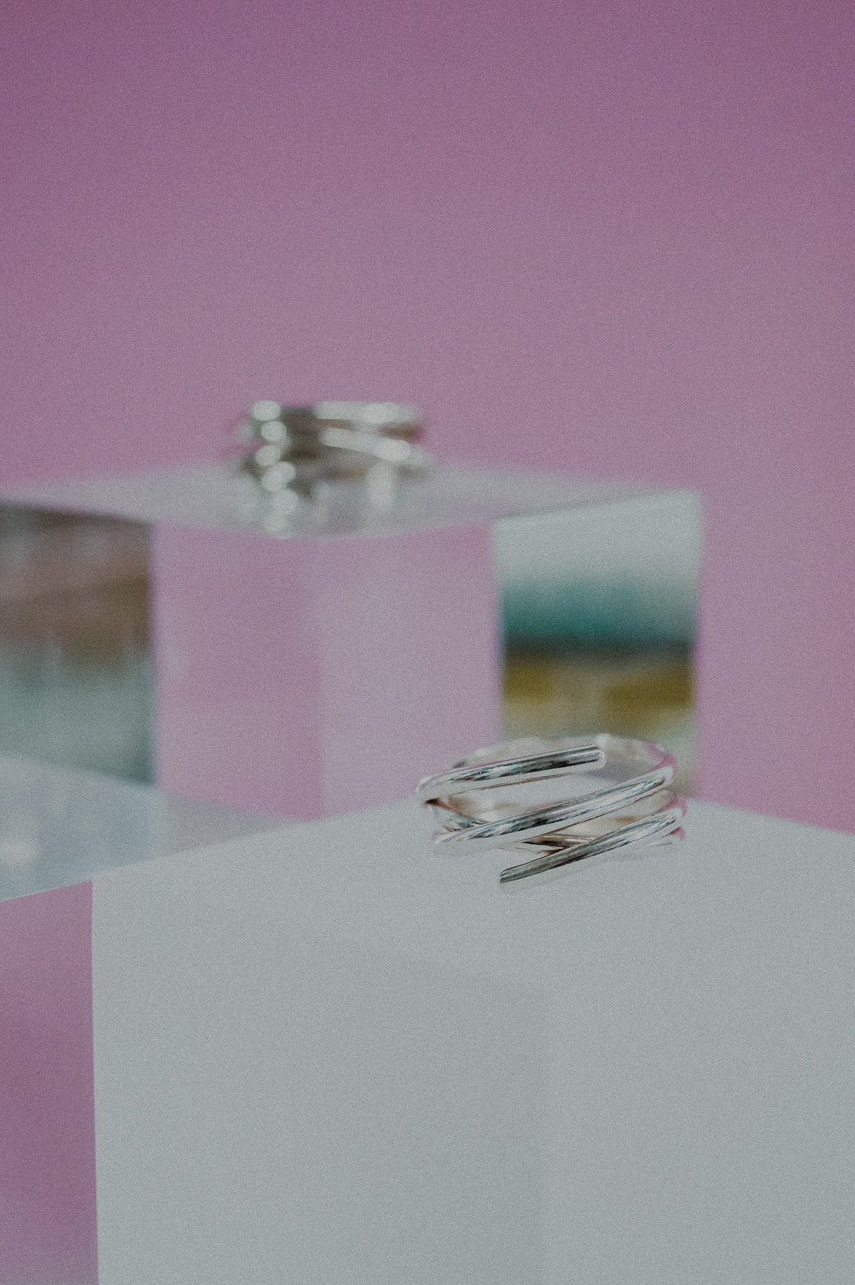 Open Spiral Ring, 14K Rose Gold Fill
