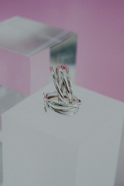 Open Spiral Ring, Sterling Silver