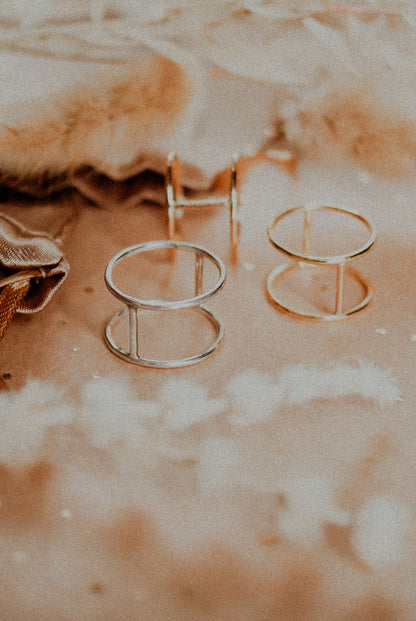 Large Cage Ring, Solid 14K Rose Gold