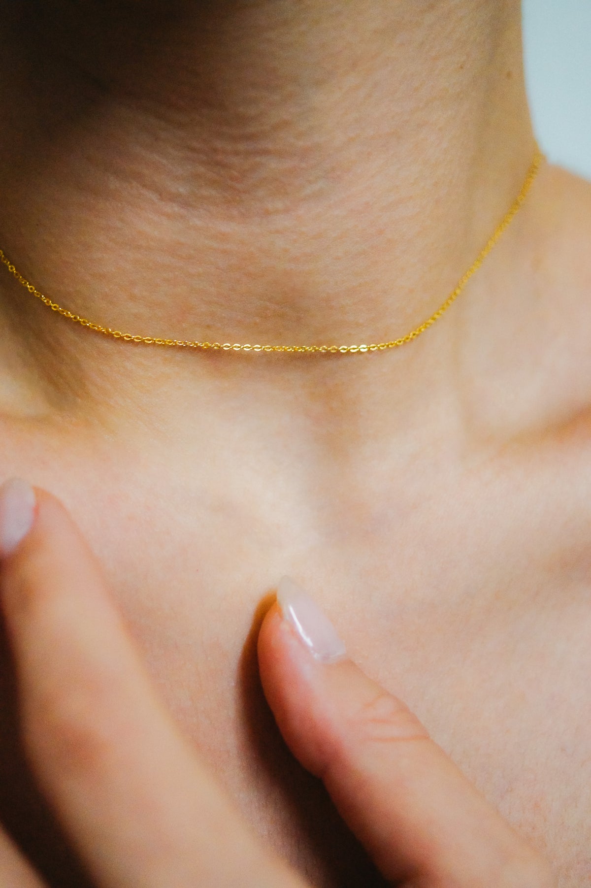 Thin Cable Chain Choker
