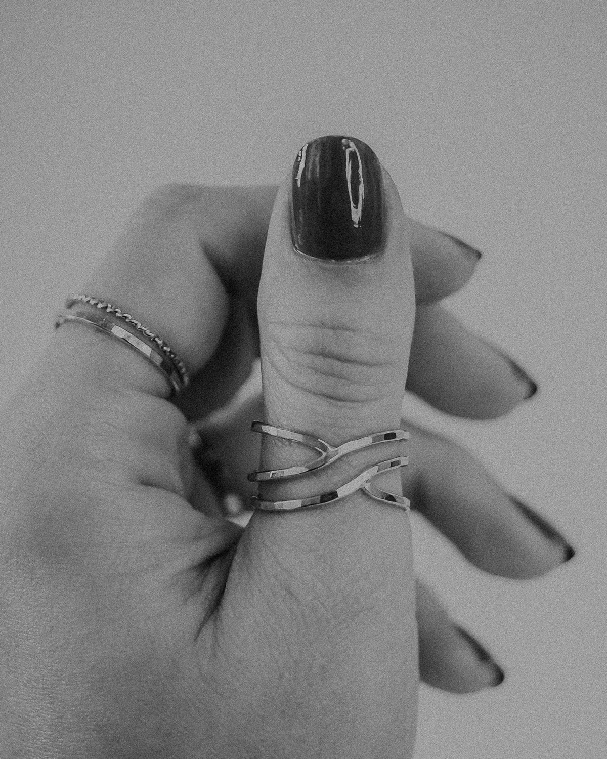 Small Curved Wraparound Ring, 14K Gold Fill