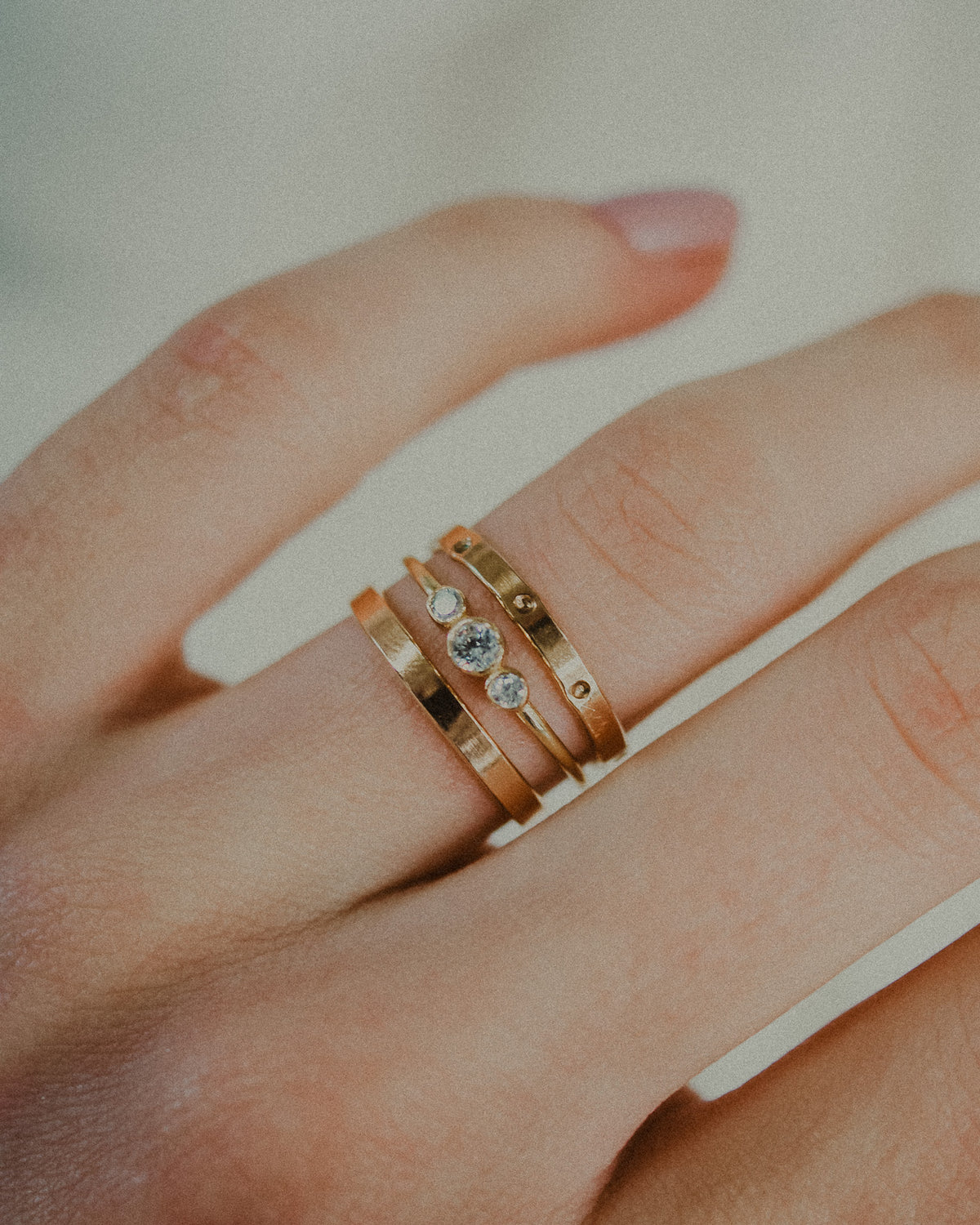Mirror Band, Solid 14K Gold