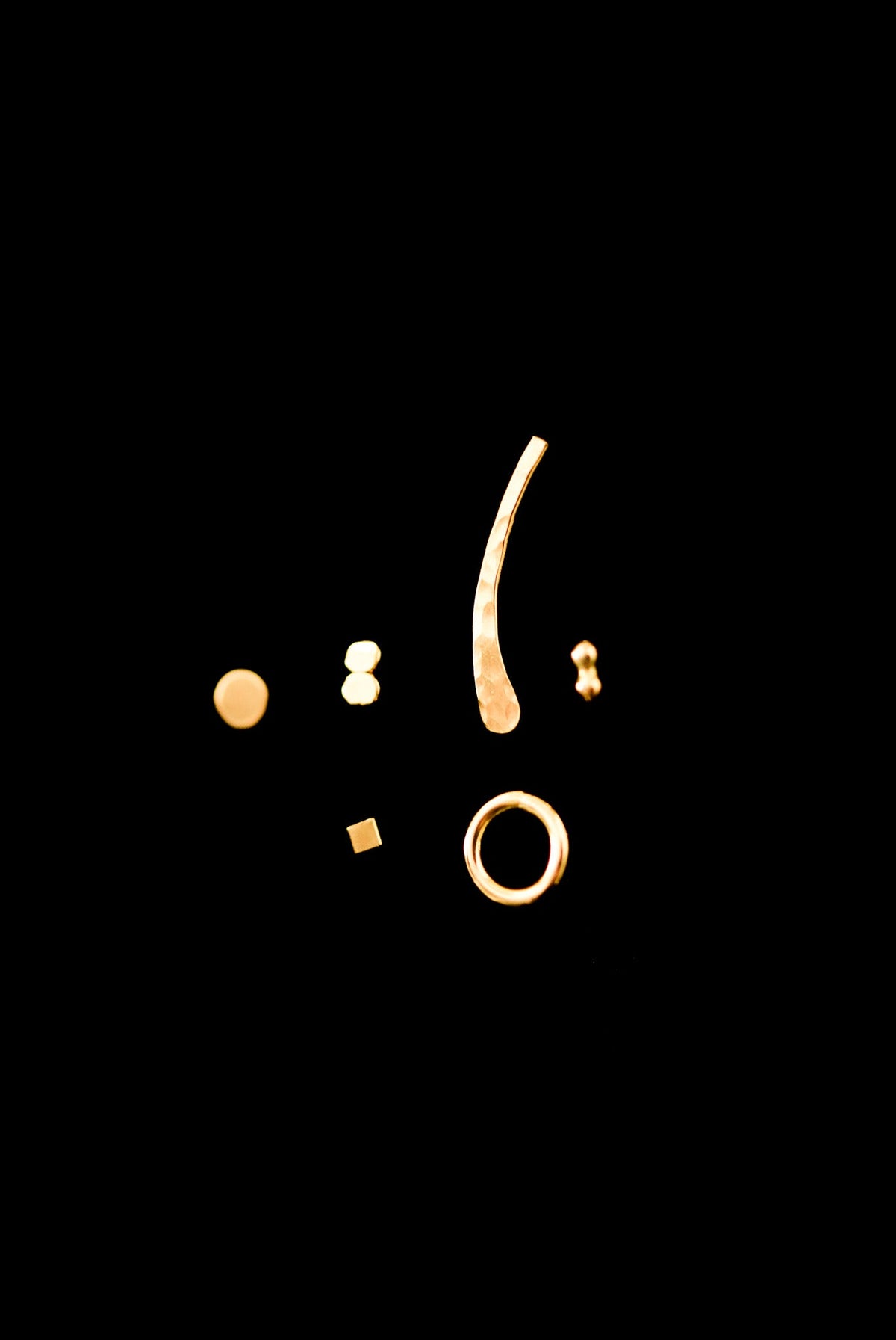 Ear Climber Earring, Solid 14K Gold