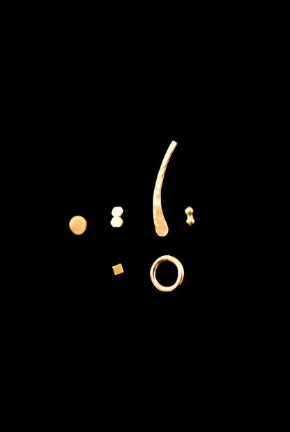 Ear Climber Earring, Solid 14K Gold