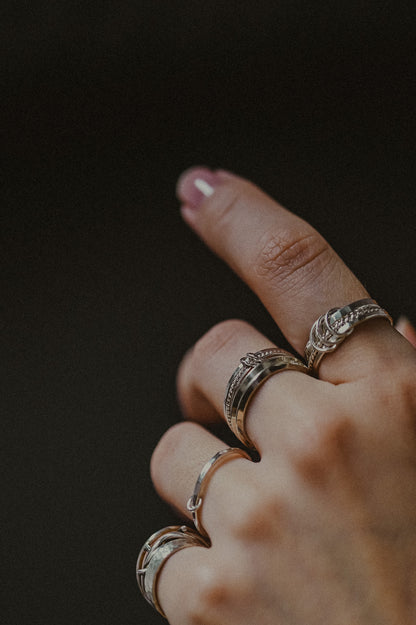 Triple Link Ring, 14K Gold Fill